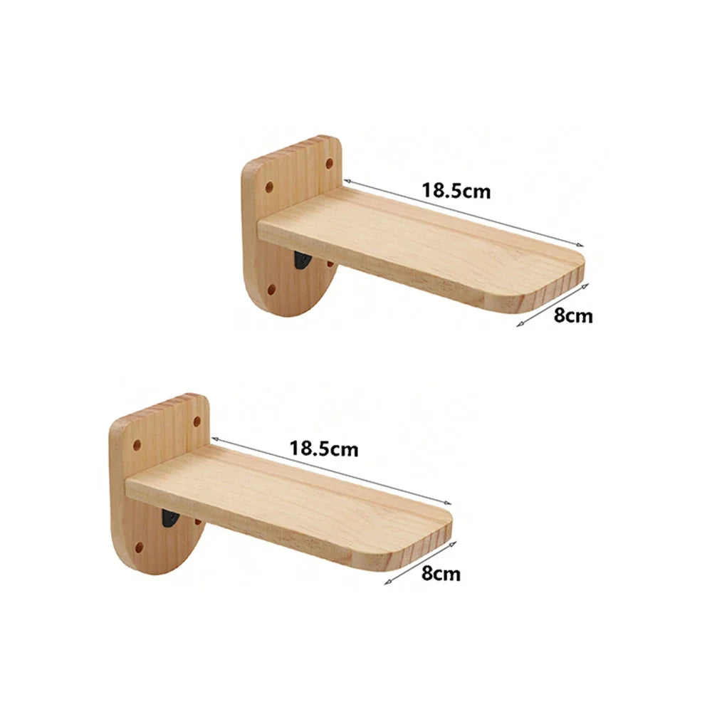 Cat Wall Climbing Shelf Steps Ladder Scratching Post Scratcher Bed Hiding House for Cats Tree Tower Pet Furniture Accessories