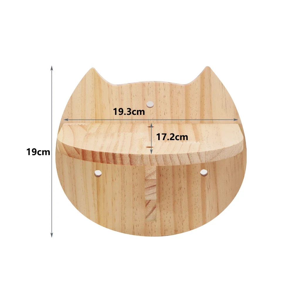 Cat Wall Climbing Shelf Steps Ladder Scratching Post Scratcher Bed Hiding House for Cats Tree Tower Pet Furniture Accessories