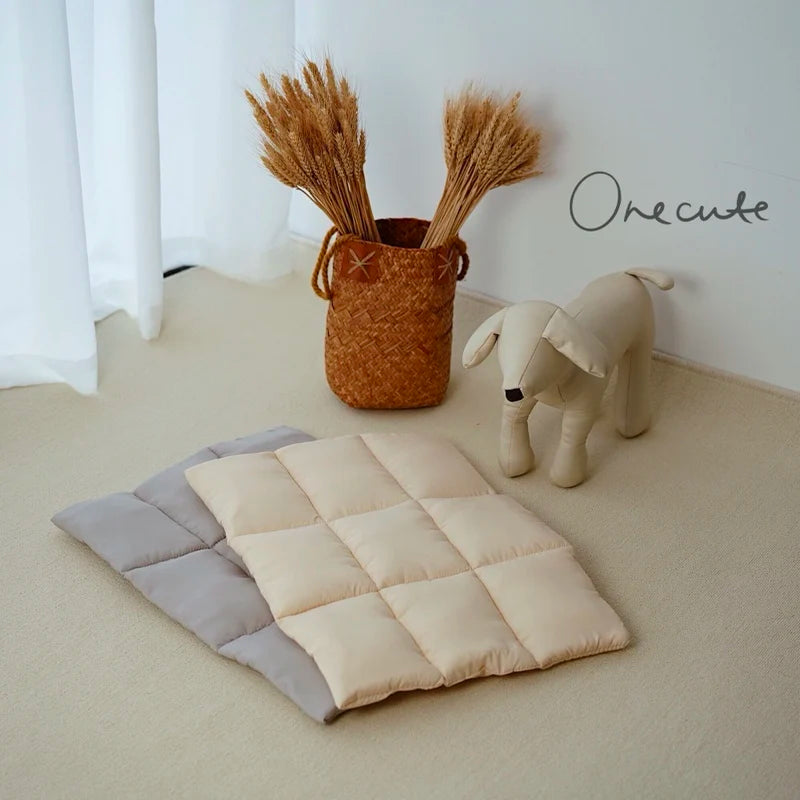 Flannel Pet Dog Bed Dog Sleeping Bed Mat Breathable Warm Pet Beds Cushion for Small Dogs Cat Pets Accessories for Pet Bag